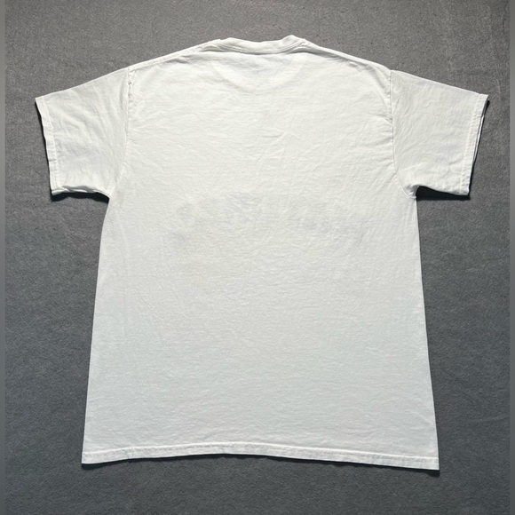 PacSun Natural T-Shirt Men’s Large White Cotton Graphic Bird Flowers - Picture 5 of 5